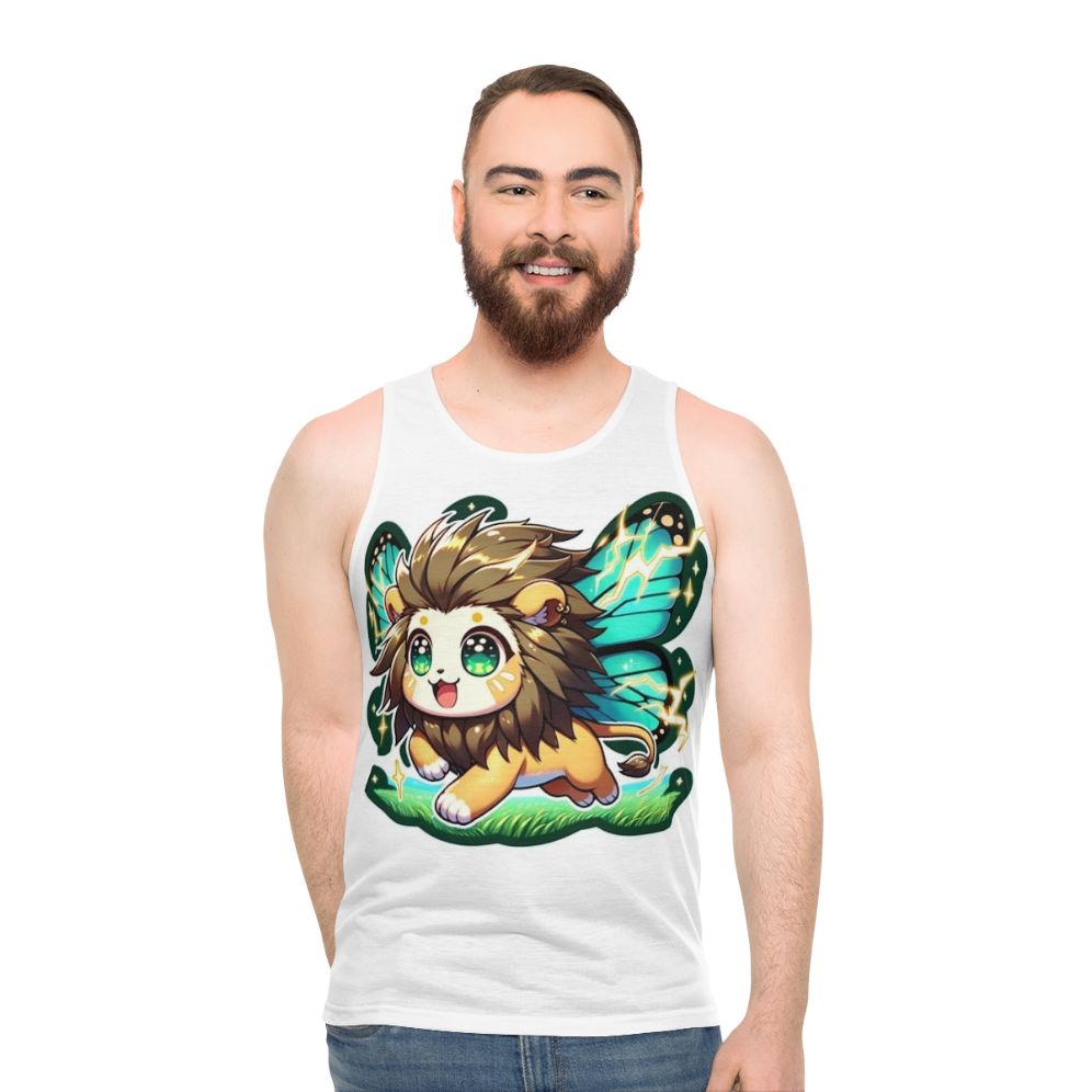 Legendary Electro Butterfly Lion Unisex Fantasy Tank Top