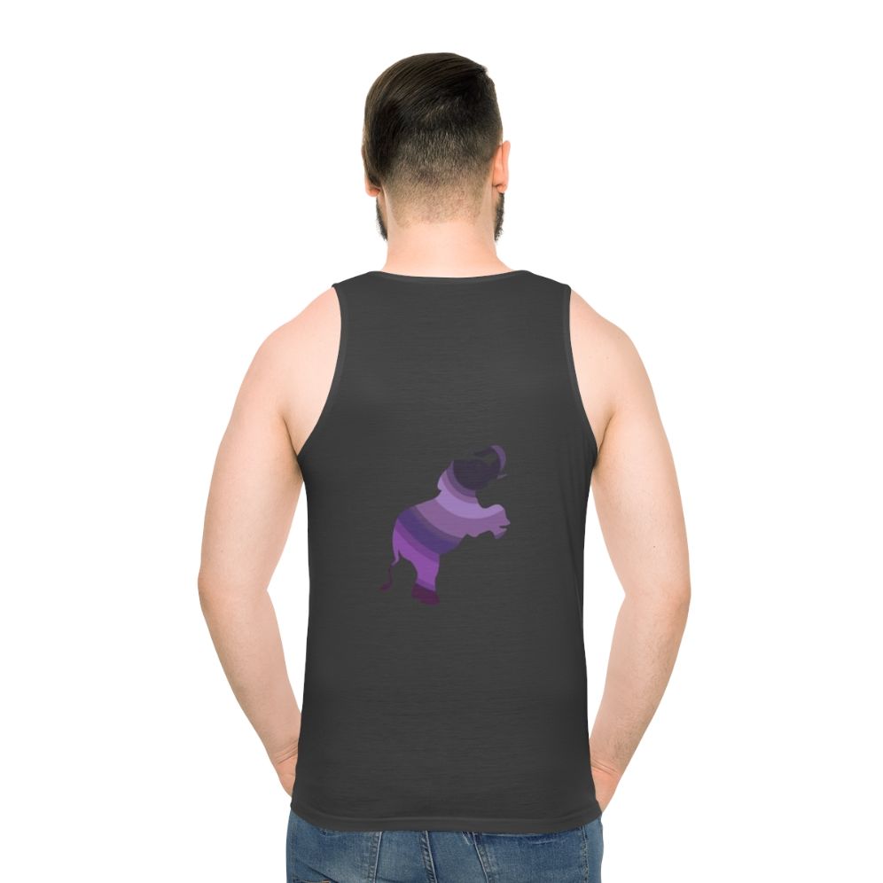 Legendary elephant tank top with colorful abstract and mandala design