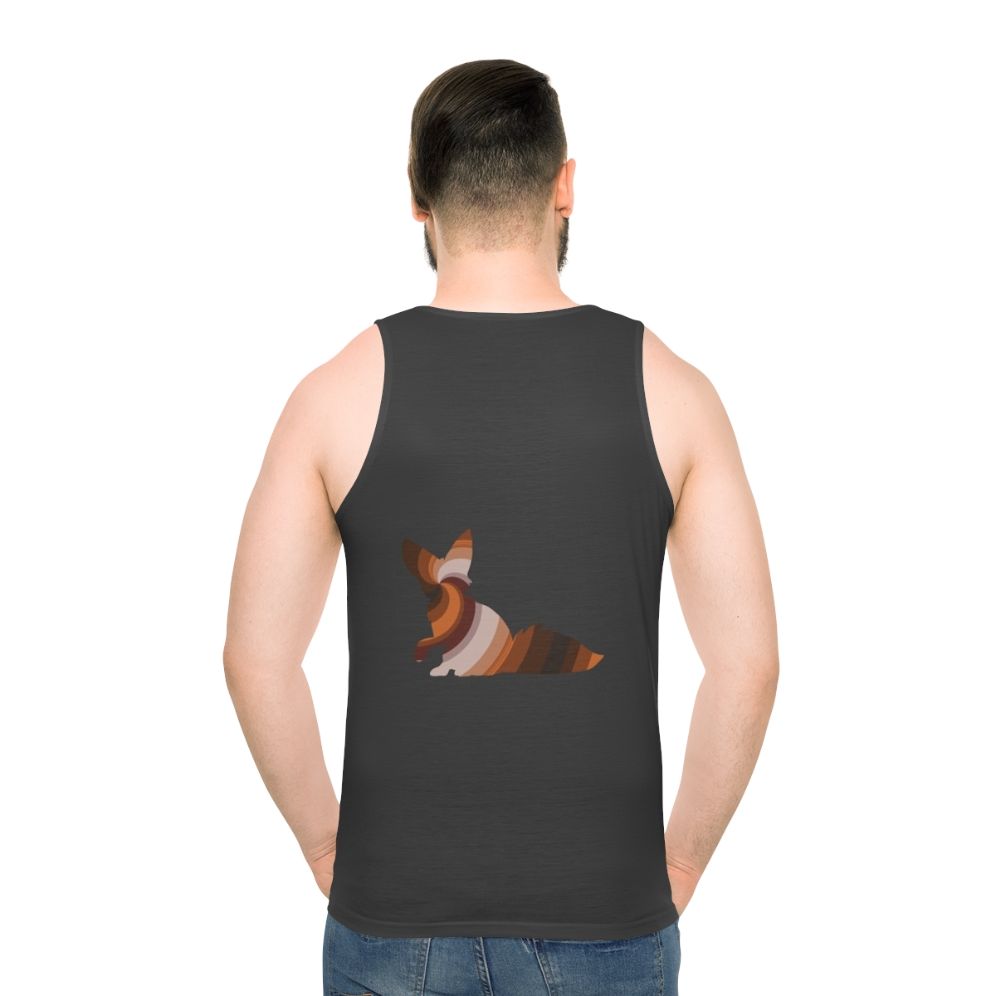 Unisex tank top featuring a watercolor fox design