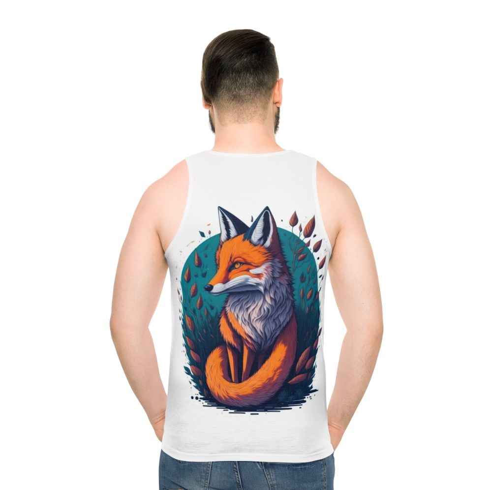 Legendary Fox Unisex Tank Top with Pastel Watercolor Fantasy Design