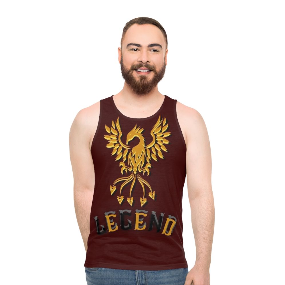 Legendary golden phoenix tank top