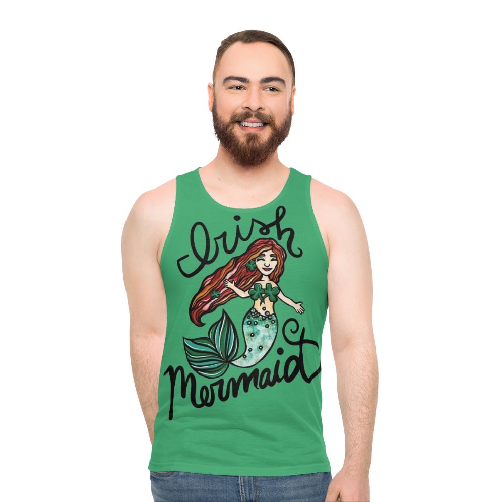 Legendary Irish mermaid unisex tank top
