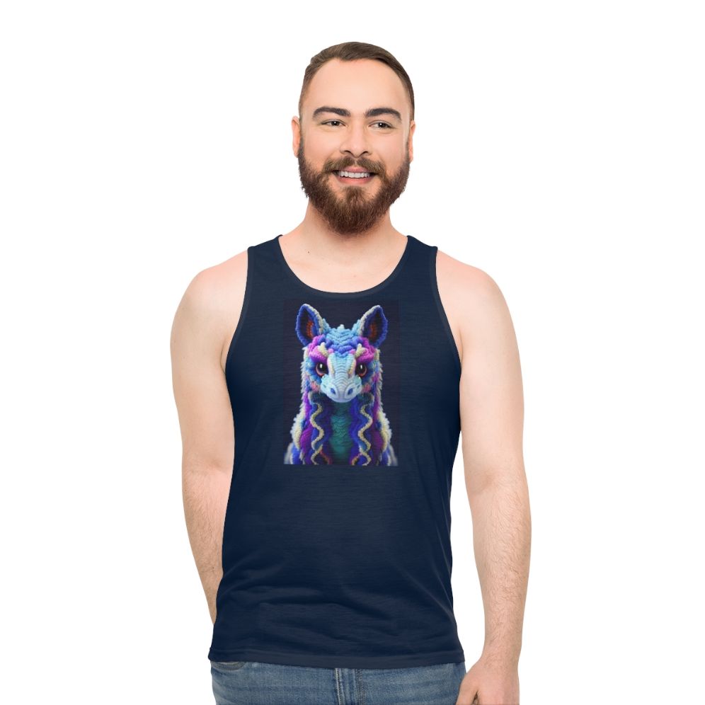 Unisex tank top featuring a fantasy art design of a legendary mythical creature