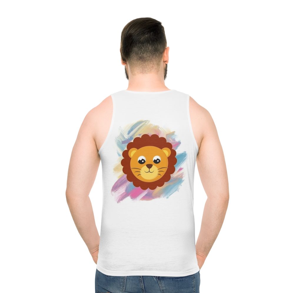 Unisex tank top featuring legendary fantasy creatures like dragons, unicorns, and falcons