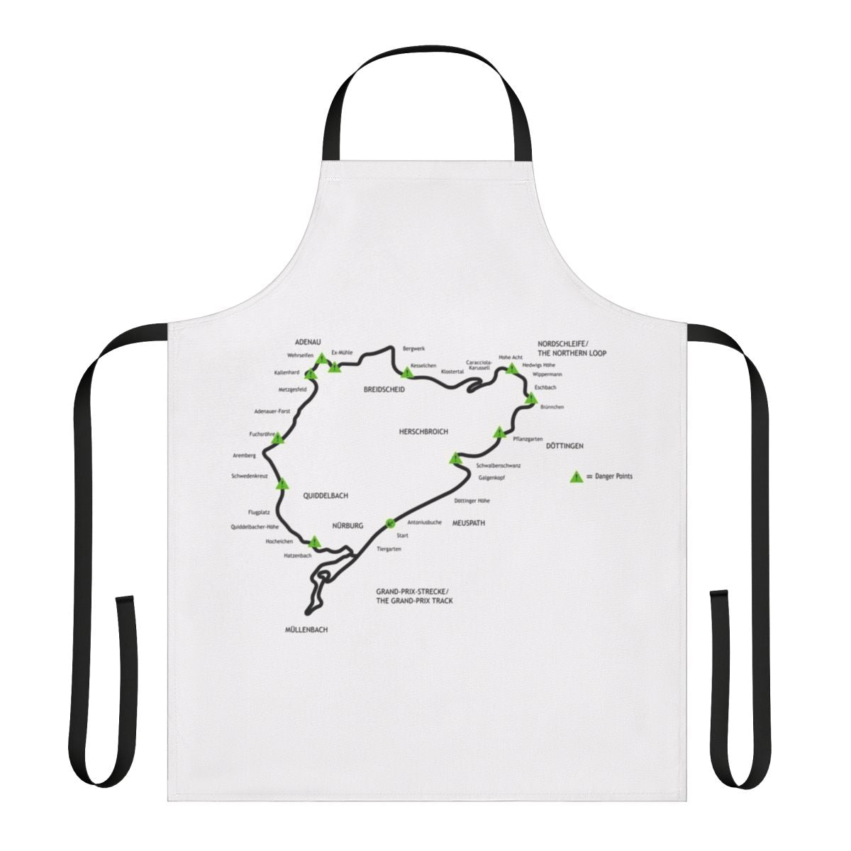 Nürburgring-inspired apron with classic racing design