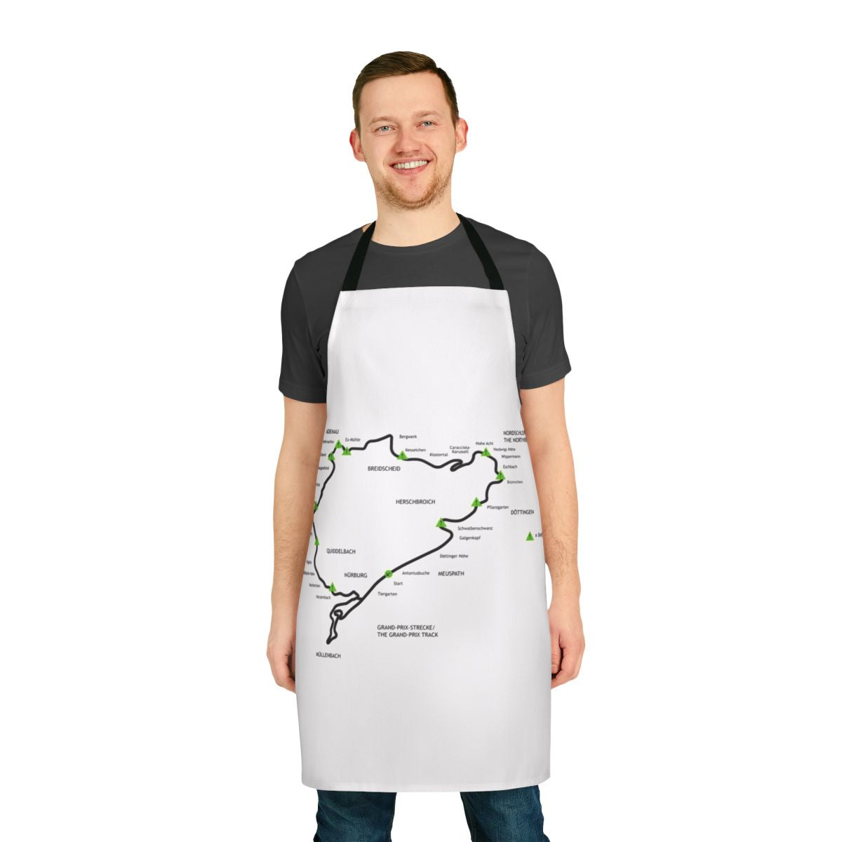 Nürburgring-inspired apron with classic racing design