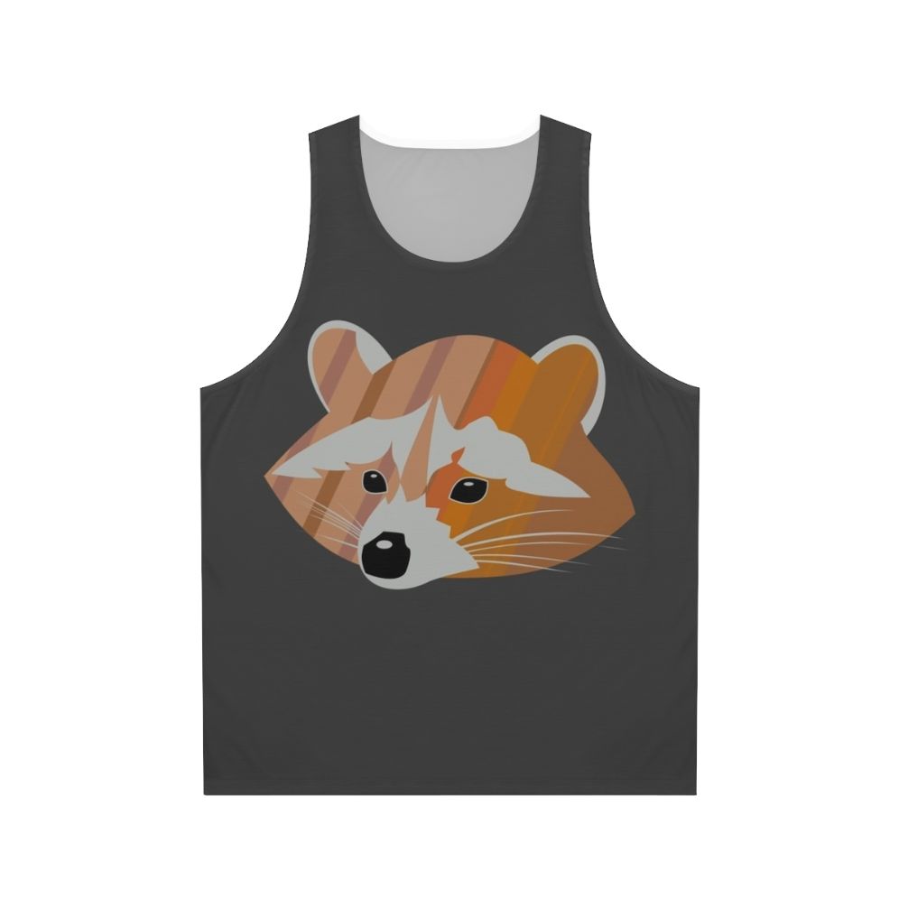 Legendary raccoon graphic on a unisex tank top