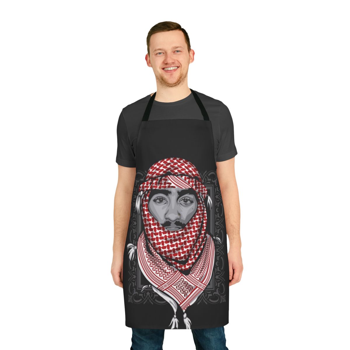 Legends Never Die Apron featuring iconic 90s rapper Tupac Shakur