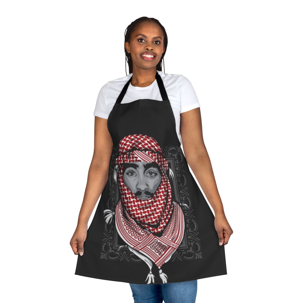 Legends Never Die Apron featuring iconic 90s rapper Tupac Shakur