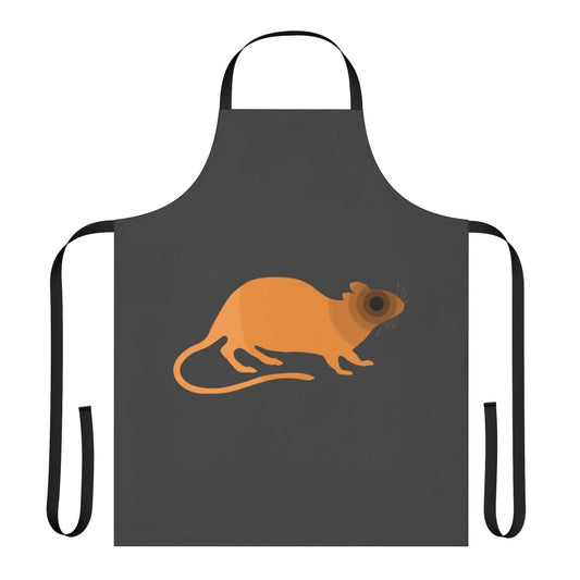 Colorful apron featuring a stylized rat or mouse design, part of the "Legendary Animals" collection