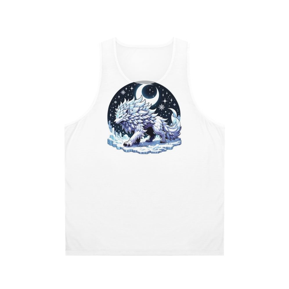 Legendary Silver Frost Wolf Unisex Tank Top