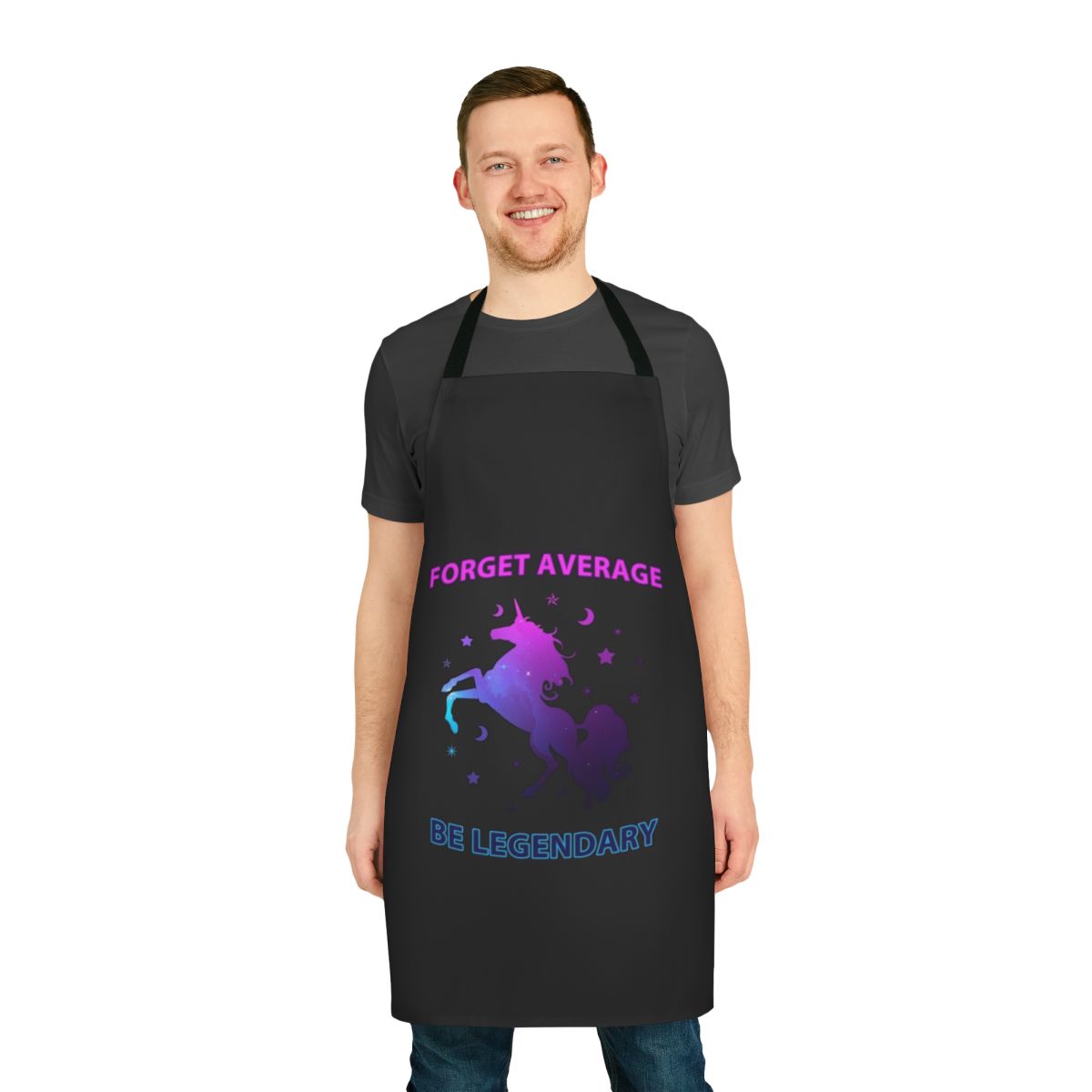 Forget Average, Be Legendary Unicorn Apron