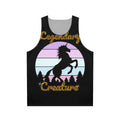 Legendary unicorn design printed on a unisex fantasy tank top
