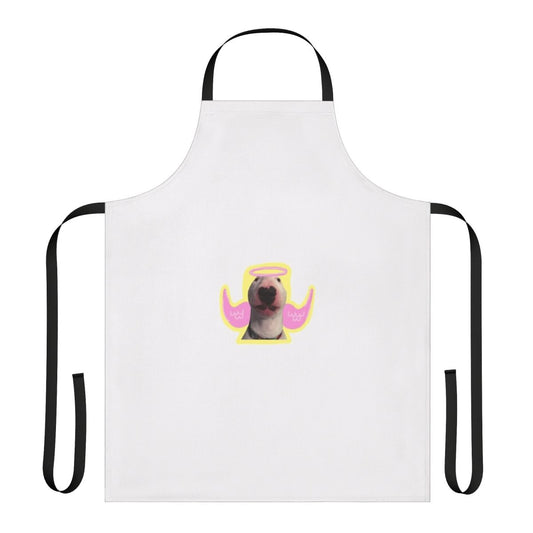 Iconic Walter the Dog design printed on a high-quality apron