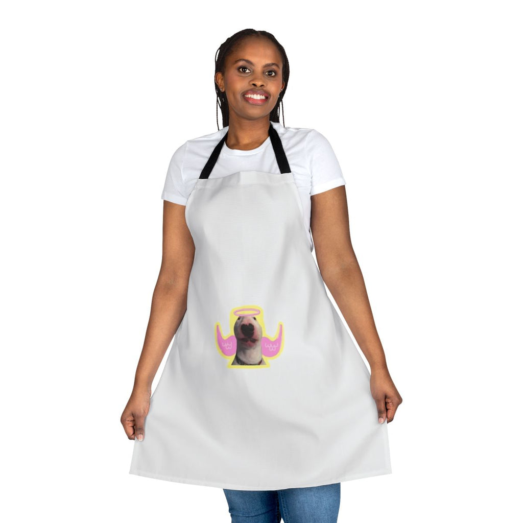 Iconic Walter the Dog design printed on a high-quality apron