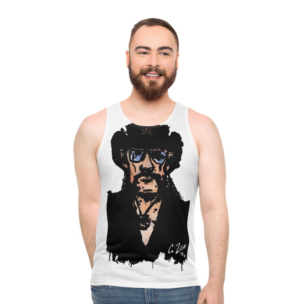 Lemmy Kilminster Motorhead Iconic Musician Portrait Unisex Tank Top