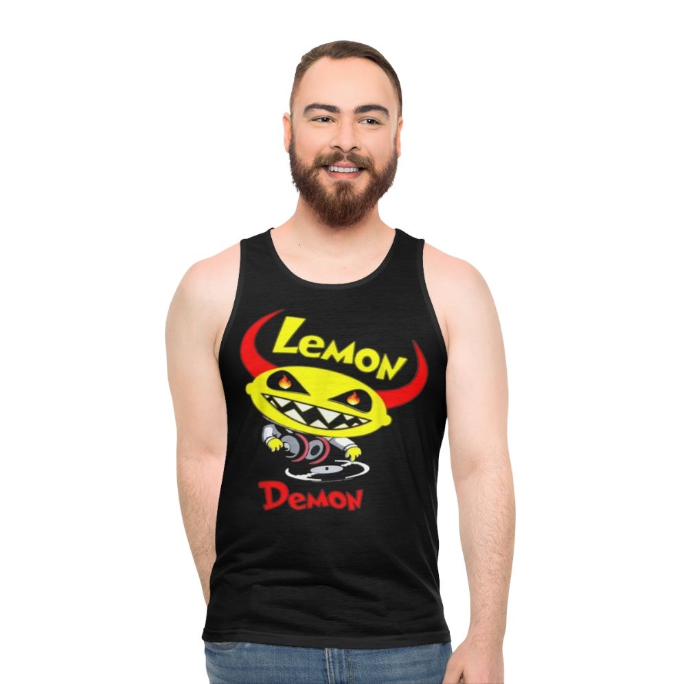 Lemon Demon DJ Unisex Electronic Music Graphic Tank Top