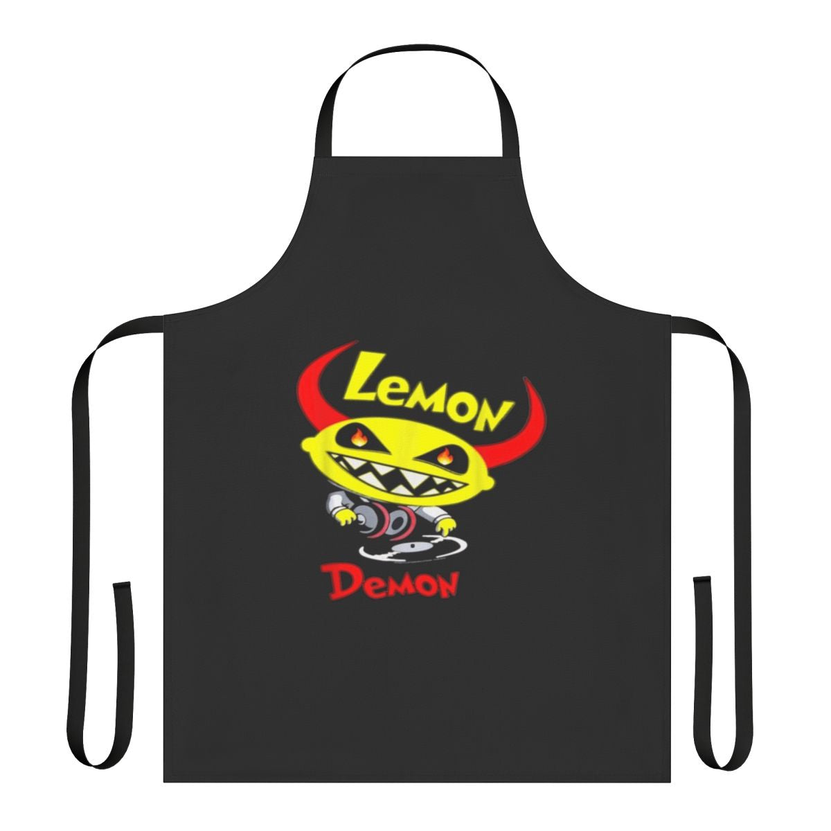 Lemon Demon inspired DJ apron with a graphic design