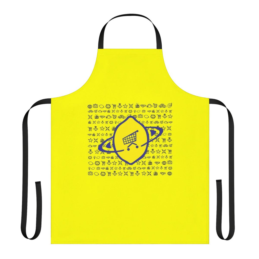 Lemon-themed U2 fan apron with band members' names
