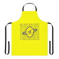 Lemon-themed U2 fan apron with band members' names