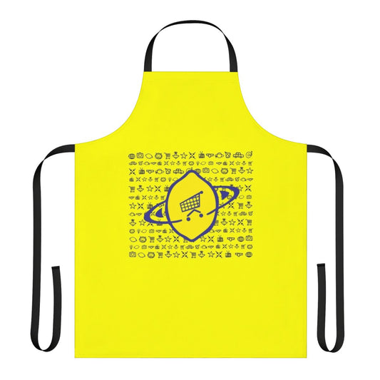 Lemon-themed U2 fan apron with band members' names