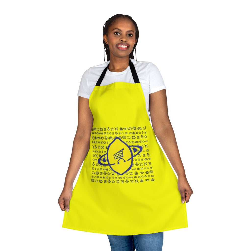 Lemon-themed U2 fan apron with band members' names