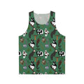 Lemur pattern unisex tank top