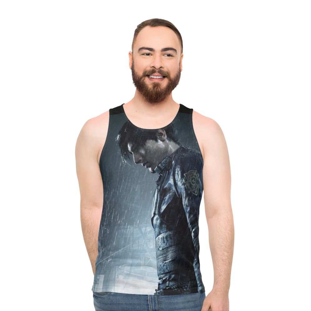 Leon S Kennedy Unisex Resident Evil Survival Horror Tank Top