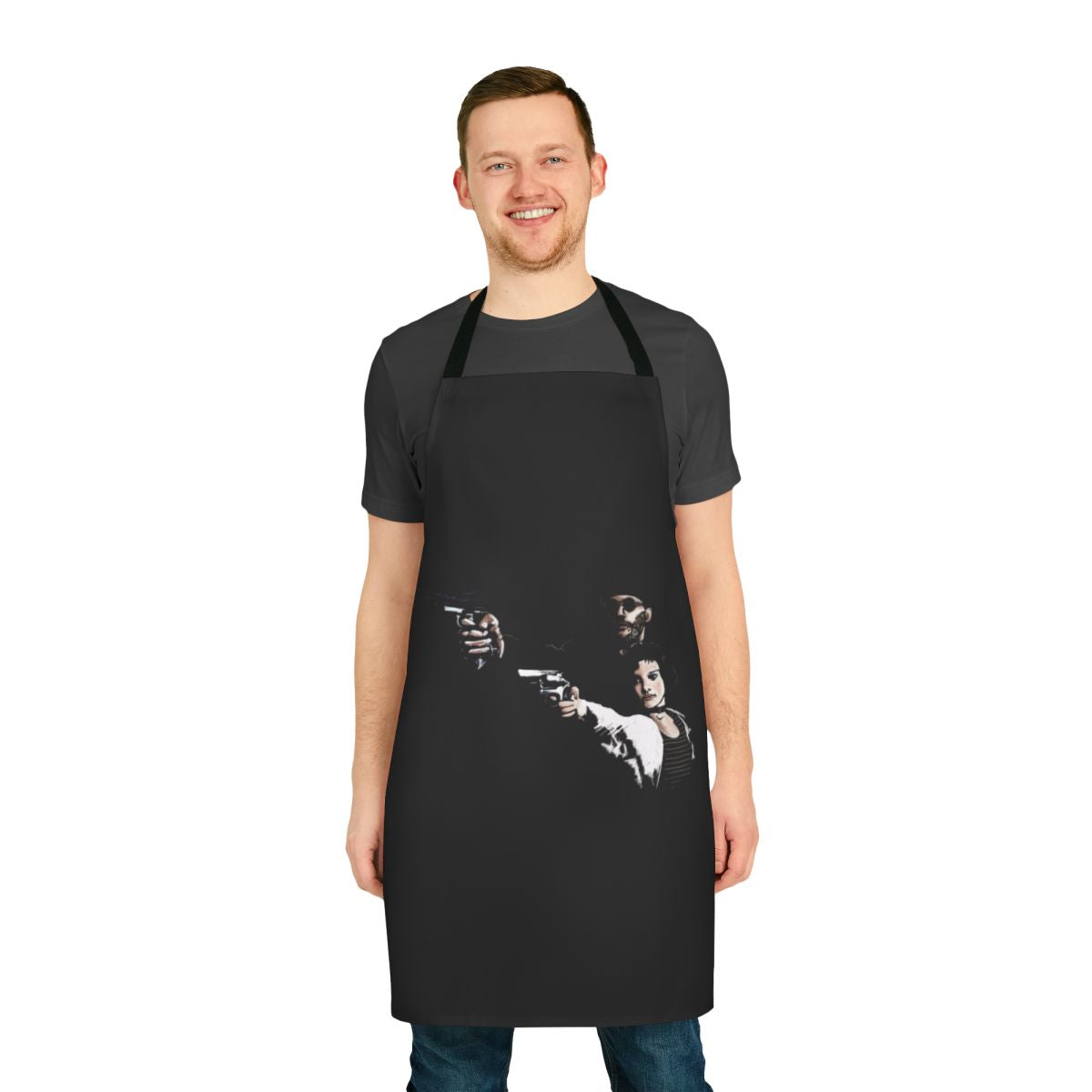 Leon the Professional movie-themed cooking apron