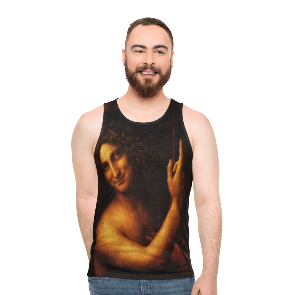 Leonardo da Vinci's St John Baptist Unisex Tank Top