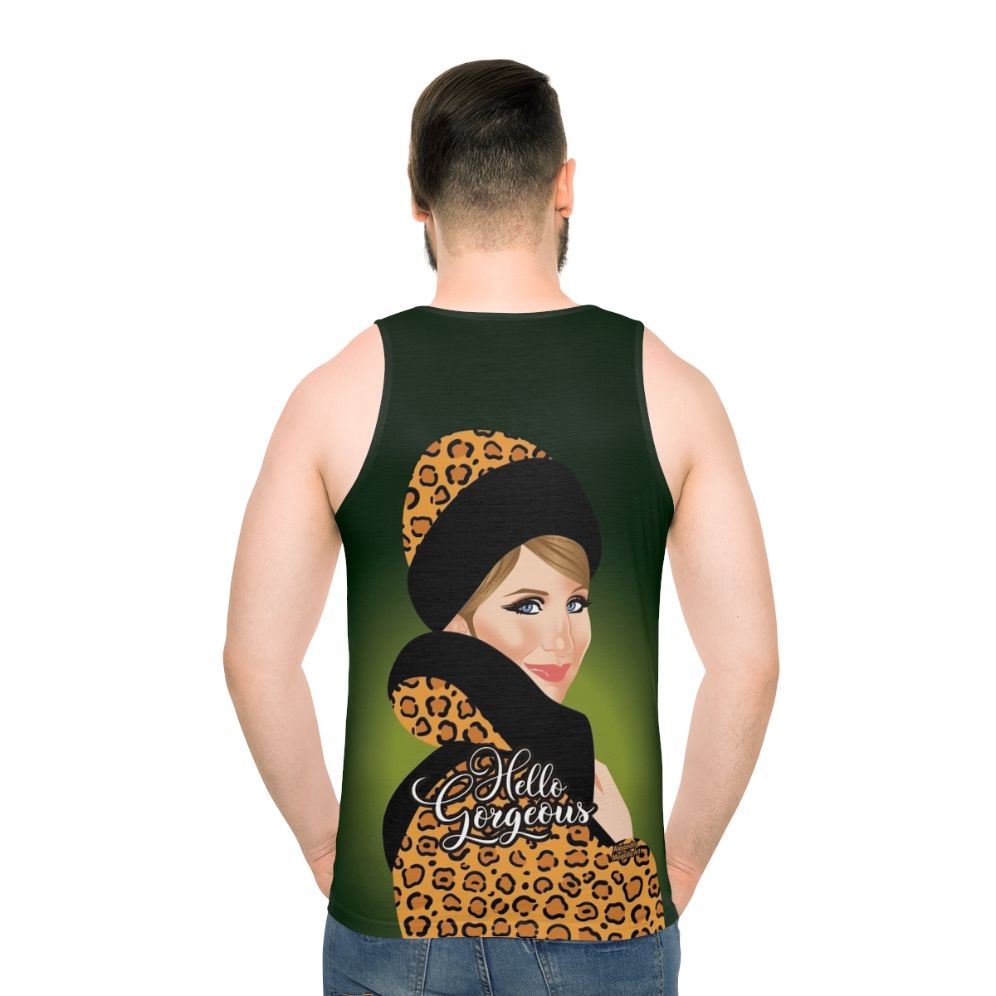 Leopard print unisex tank top
