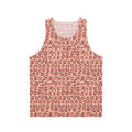 Leopard print unisex tank top