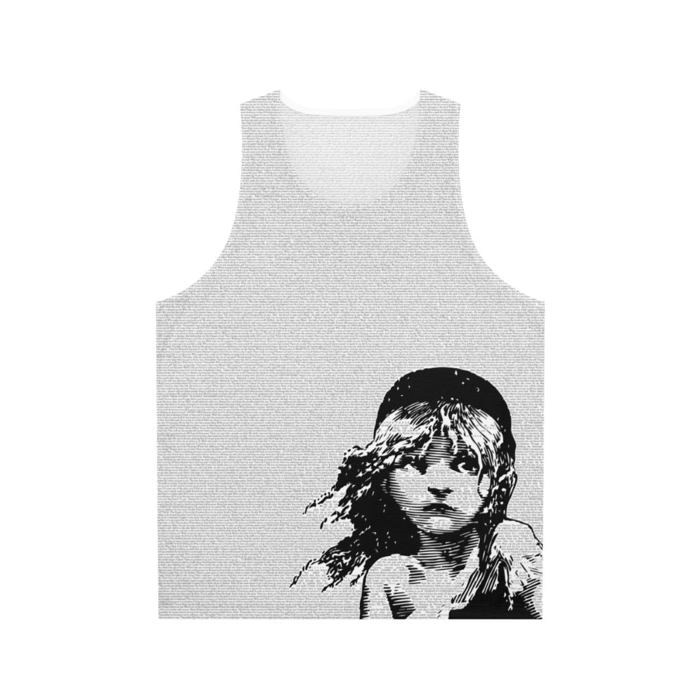 Les Miserables Musical Unisex Tank Top with Script and Lyrics