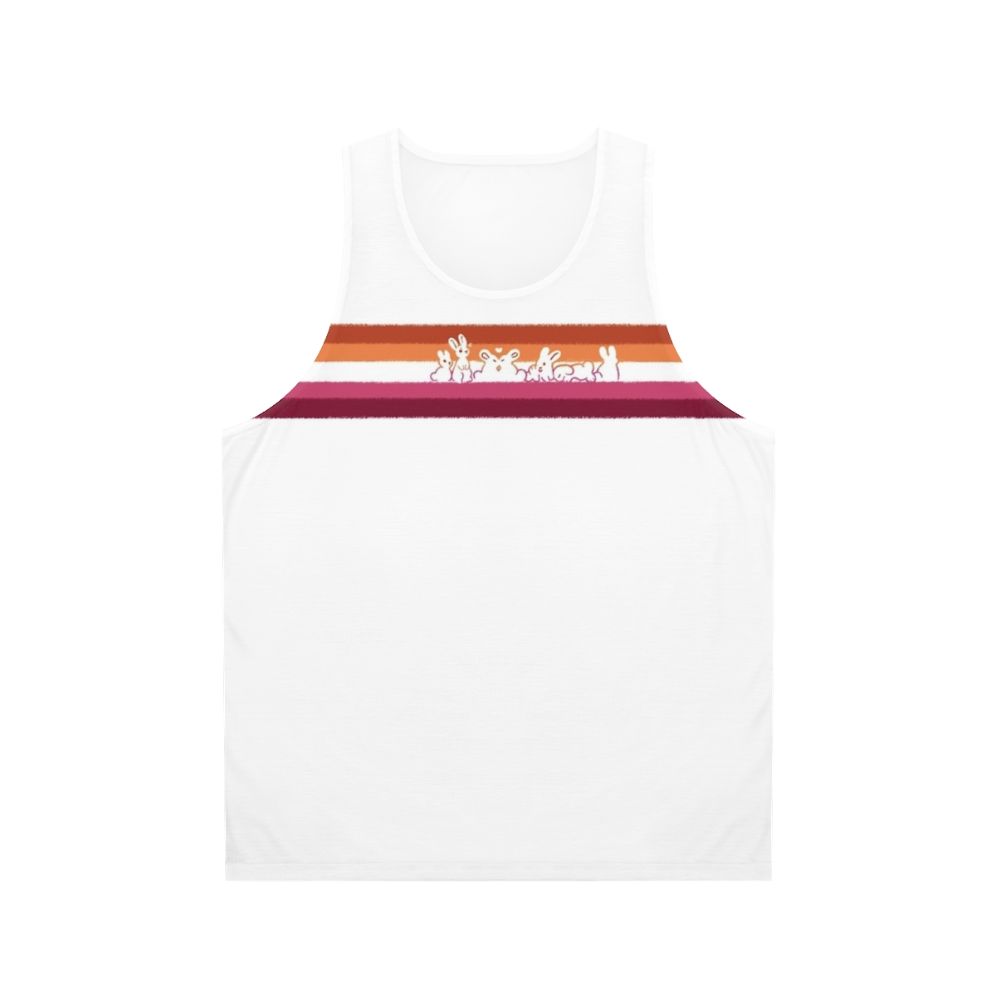 Lesbian Pride Rabbits Unisex Tank Top