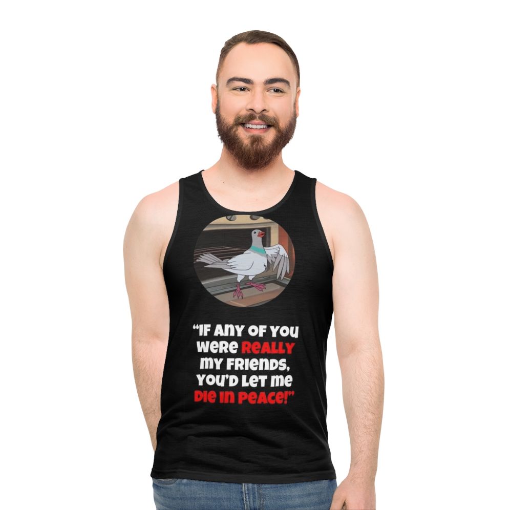 Let Me Die in Peace Unisex Sarcastic Tank Top