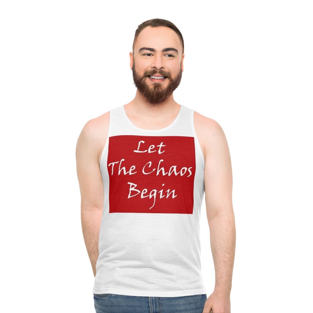 Unisex "Let The Chaos Begin" Money Heist Tank Top