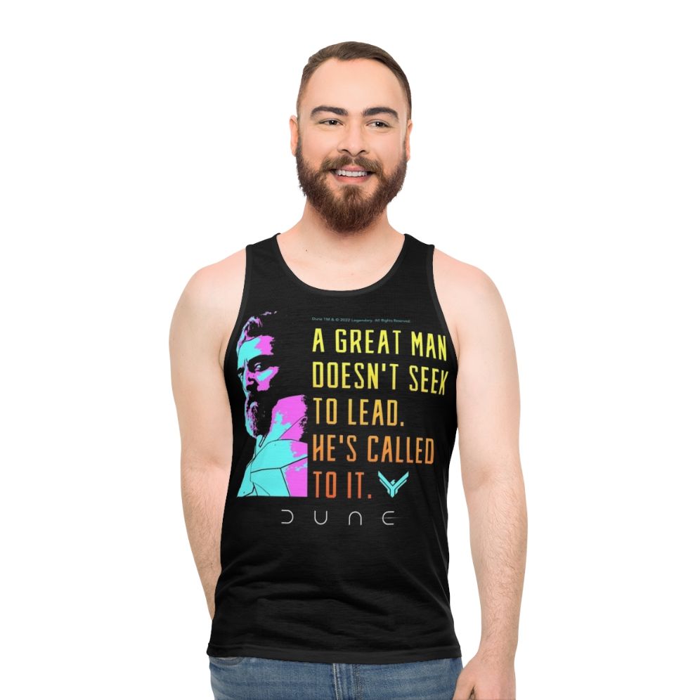 Leto Atreides Dune Movie Leadership Quote Unisex Tank Top