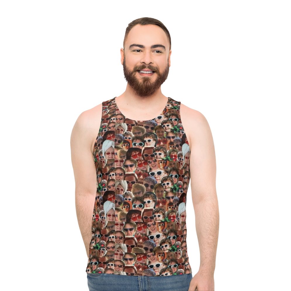 Lewis Capaldi photographic collage graphic tank top