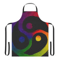 Colorful rainbow triskelion apron for LGBTQ+ and BDSM community