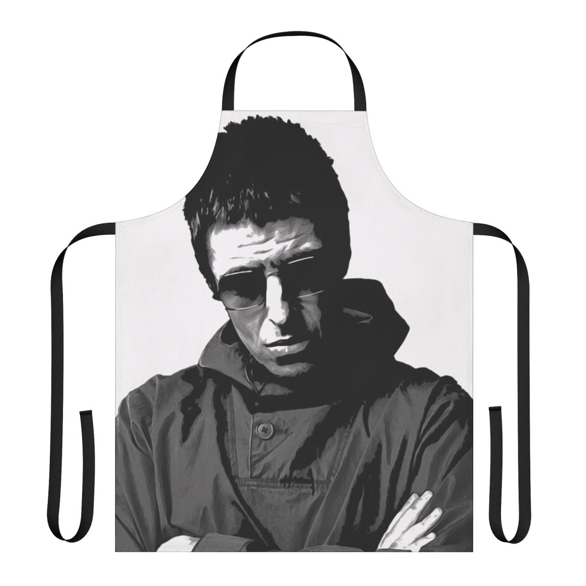 Liam Gallagher inspired 3-piece apron set for music enthusiasts