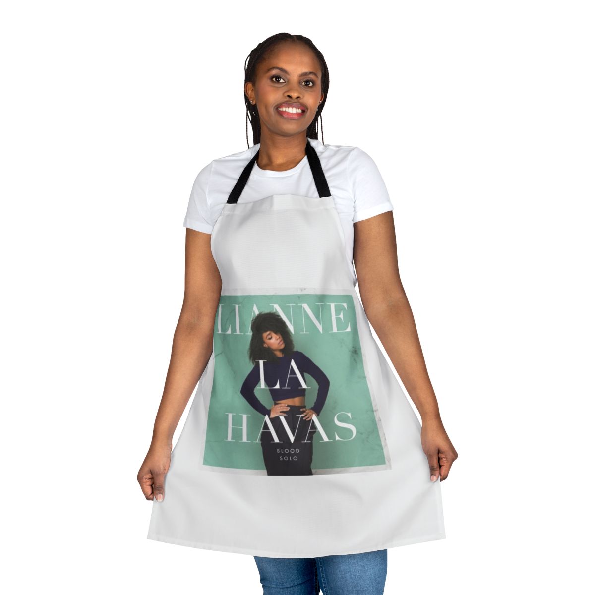 Lianne La Havas-inspired apron for music enthusiasts and fans