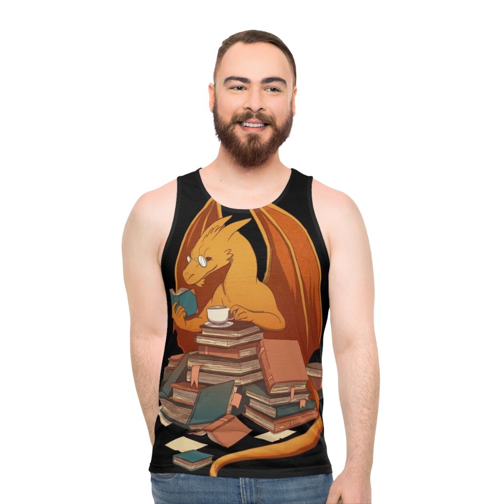 Librarian's Fantasy Dragon Horde Unisex Tank Top