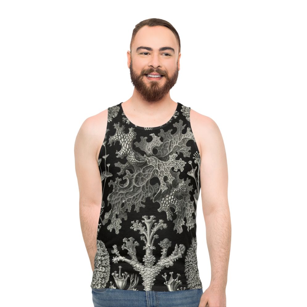 Lichenes Ernst Haeckel Unisex Tank Top featuring botanical art