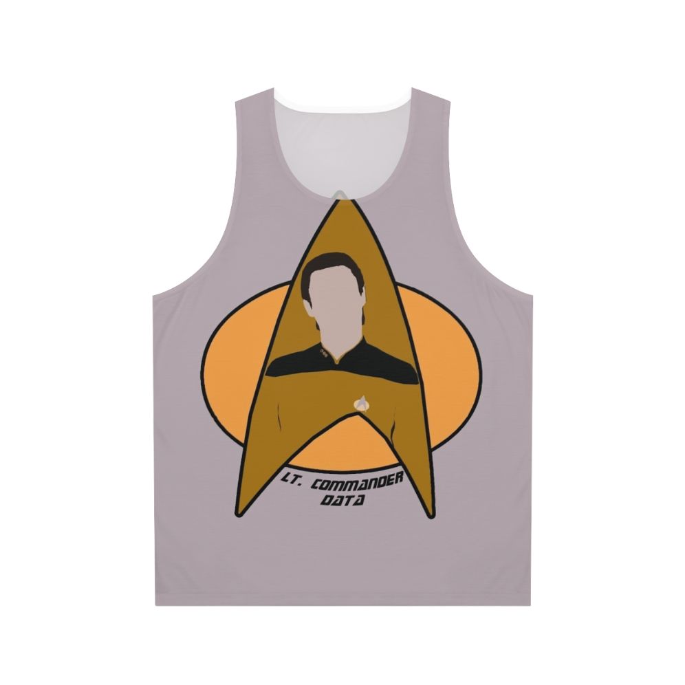 Lt. Commander Data from Star Trek The Next Generation Unisex Tank Top