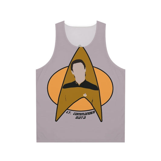 Lt. Commander Data from Star Trek The Next Generation Unisex Tank Top