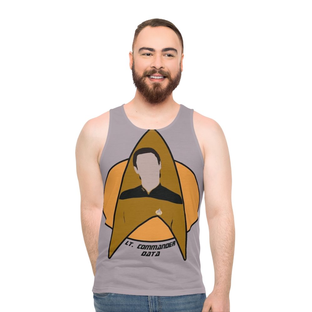 Lt. Commander Data from Star Trek The Next Generation Unisex Tank Top