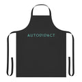 Apron featuring text design for lifelong learners, self-taught individuals, and introverted geeks.