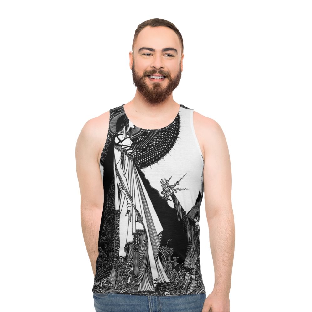 Unisex tank top featuring Ligeia artwork by Harry Clarke for Edgar Allan Poe
