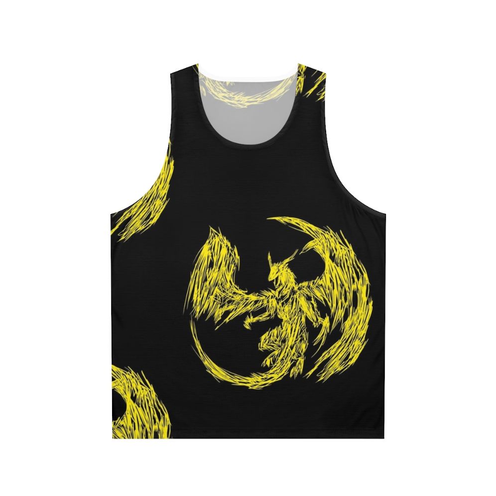 Unisex tank top featuring a mystical lightning dragon