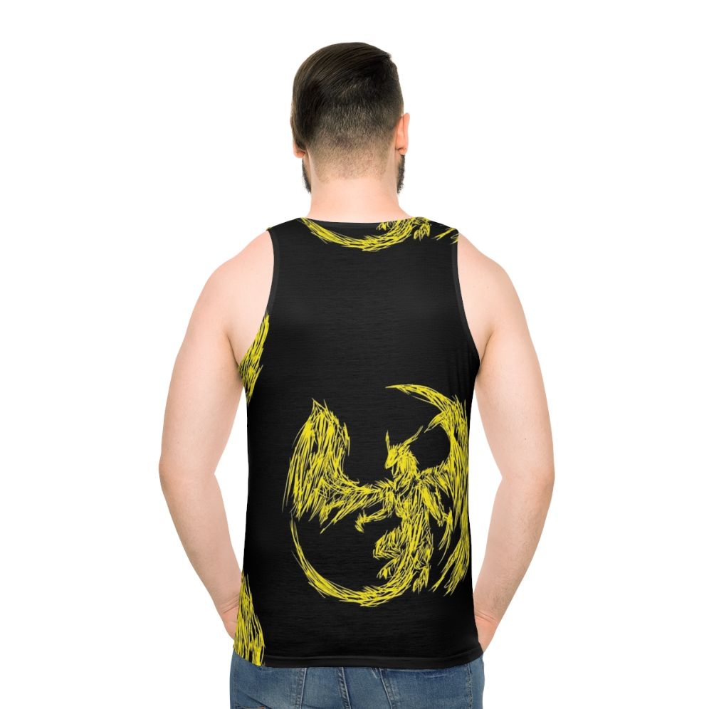 Unisex tank top featuring a mystical lightning dragon